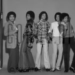 03-02-1979 Jackson 5, Michael, Jermaine, Marlon, Jackie and Tito Jackson at studio in Amsterdam, The Netherlands. 

[keywords]Black & White Image, Posed, Full Length[/keywords]